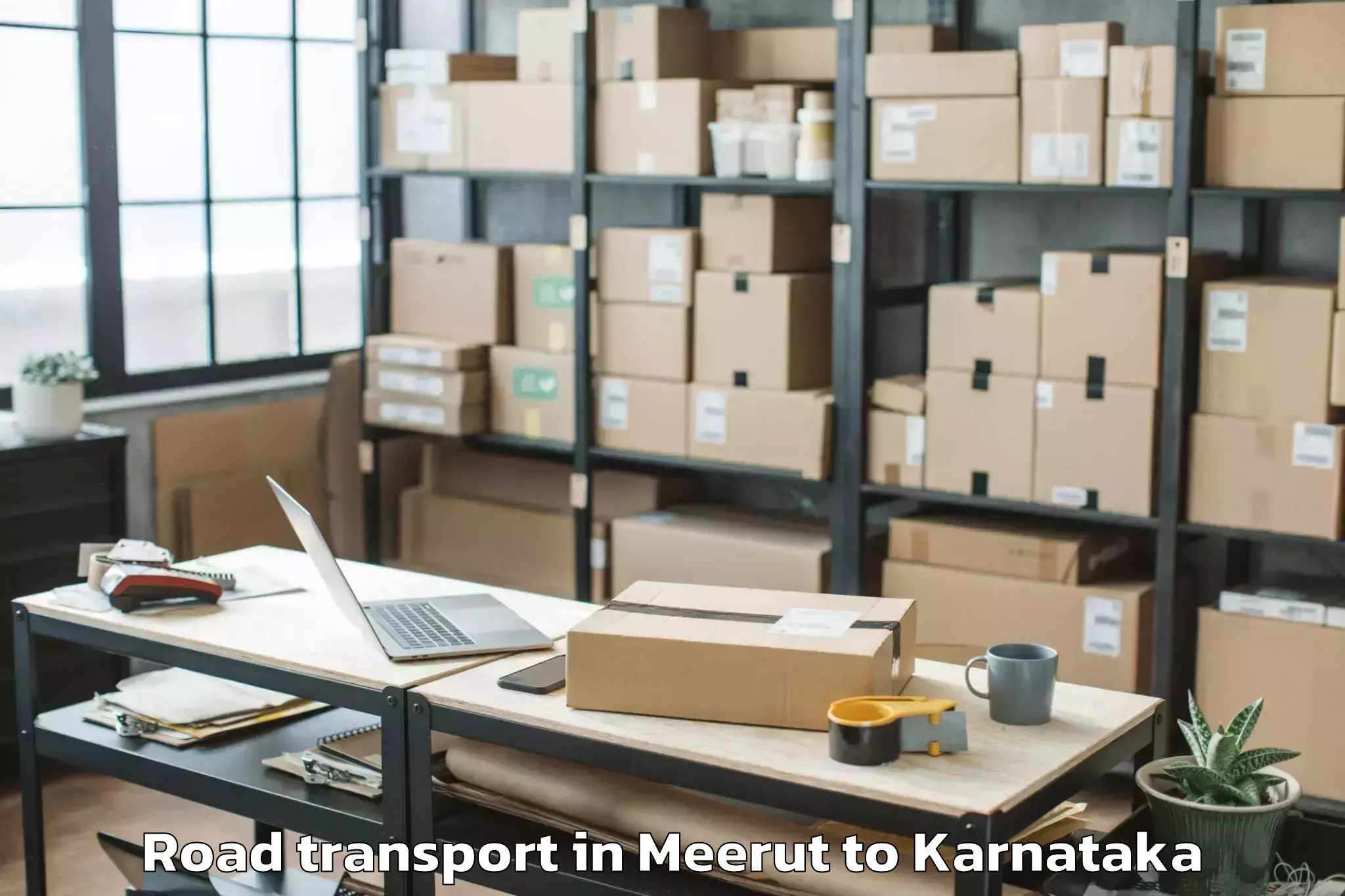 Top Meerut to Kankanhalli Road Transport Available